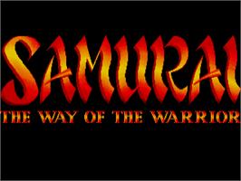 Title screen of Samurai - The Way Of The Warrior on the Atari ST.